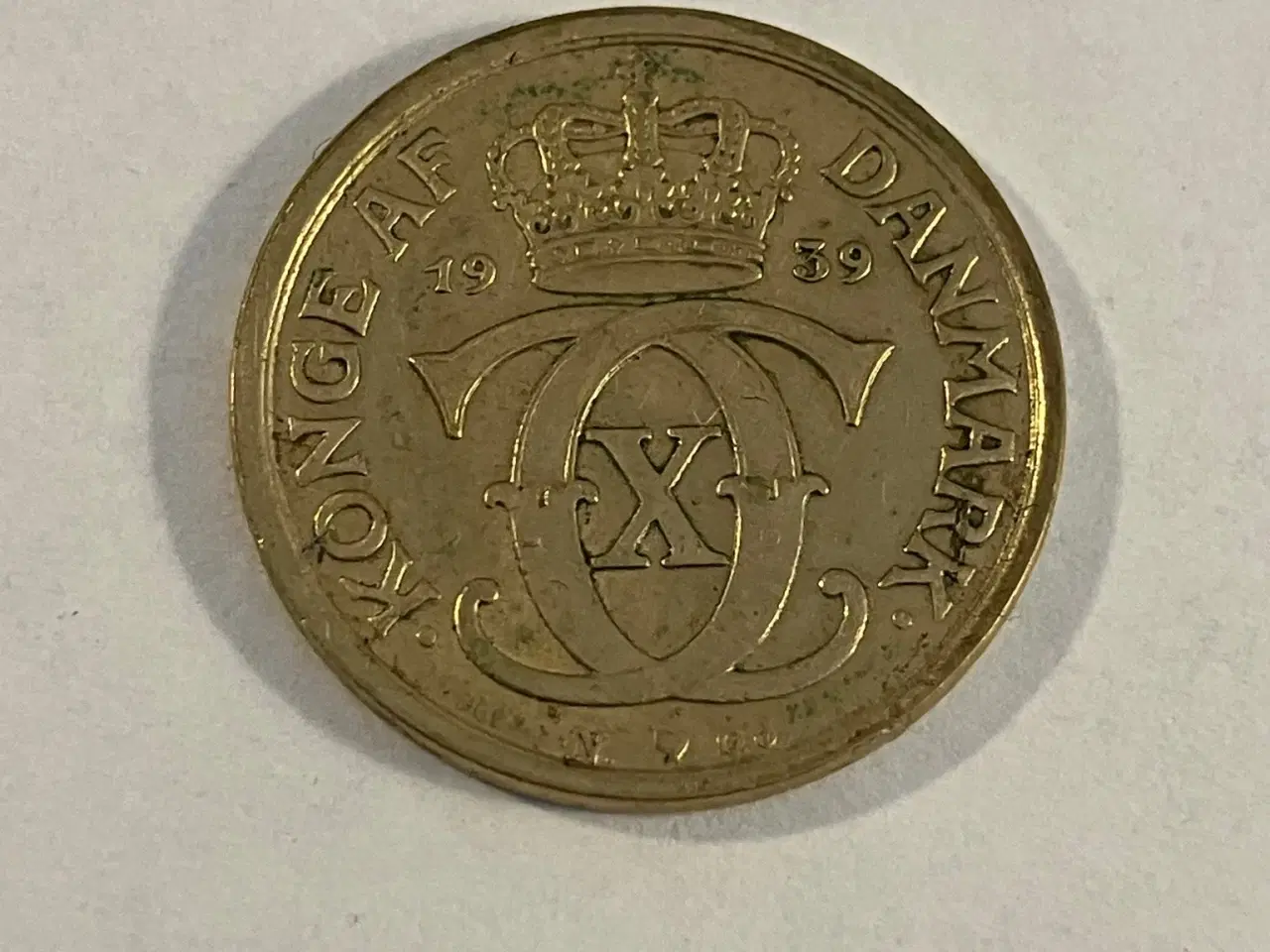 Billede 2 - 1/2 krone 1939 Denmark - Renset