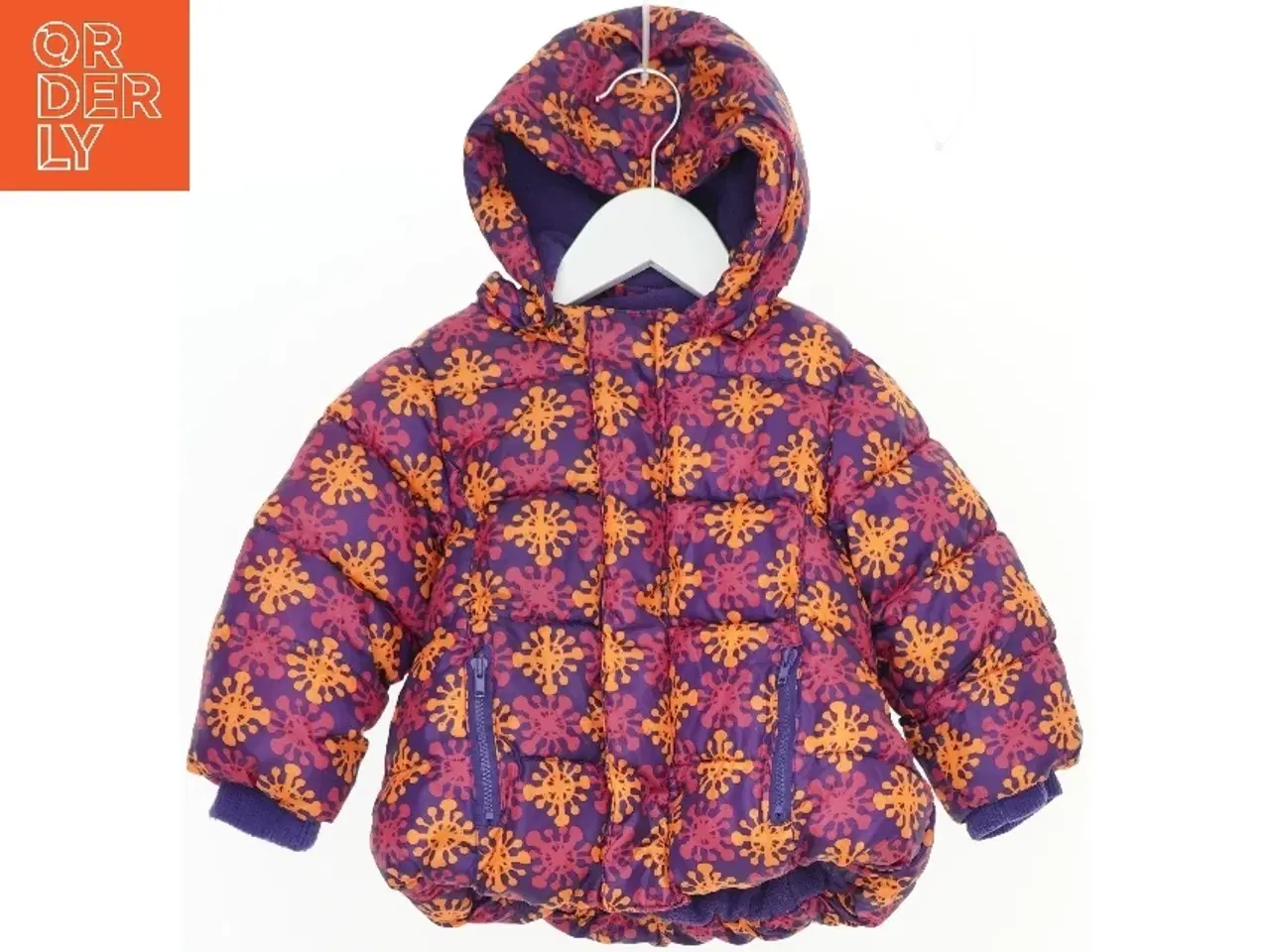 Billede 1 - Vinterjakke med farverigt mønster fra Mads & Mette (str. 80)