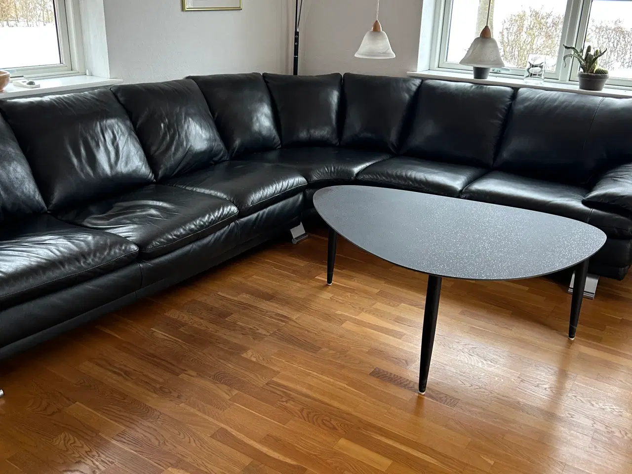 Billede 3 - Læder hjørnesofa