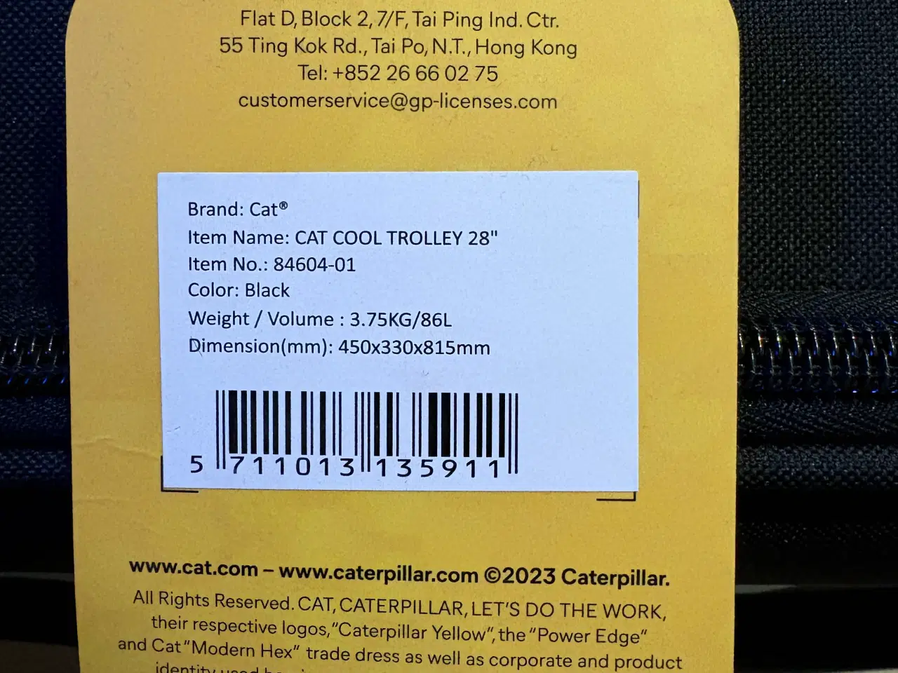 Billede 2 - CAT kuffert 81,5x45x33 cm