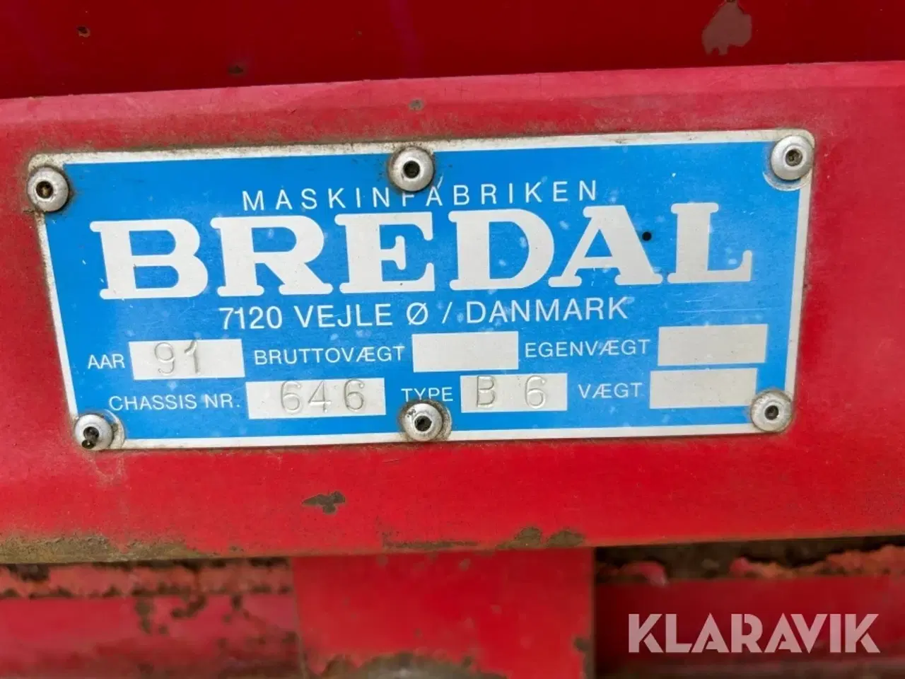 Billede 4 - Gødningsspreder Bredahl B 6