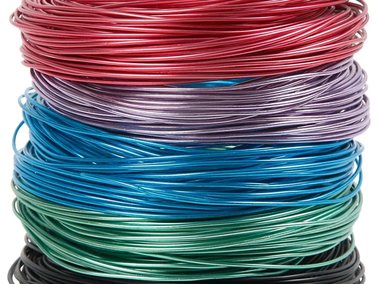 Billede 1 - Bonzaitråd 1,5 mm - Ass. Farver, 20 m i alt