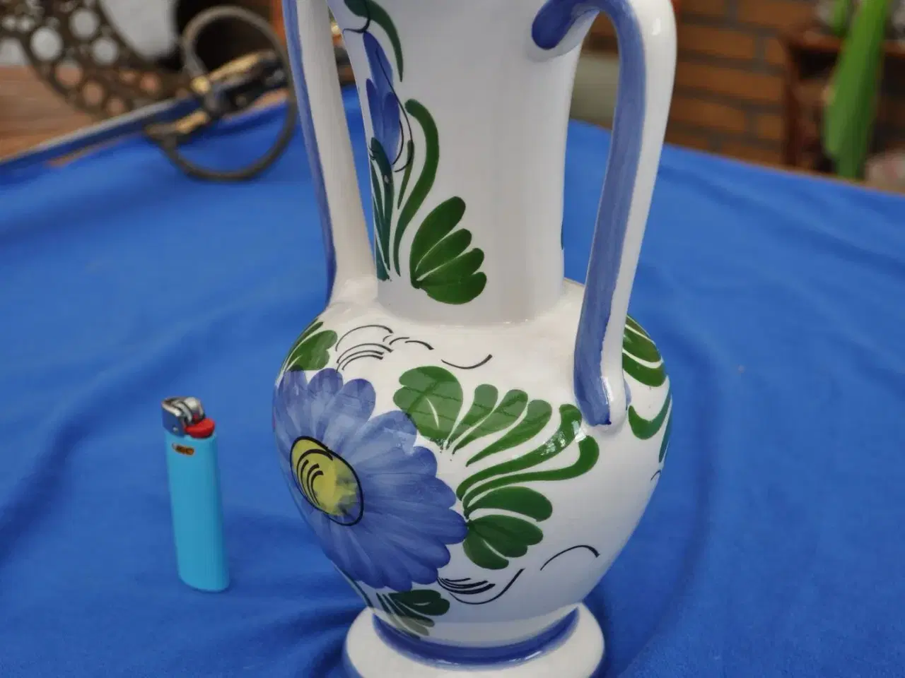 Billede 1 - Stor vase made in denmark. Smuk/antik