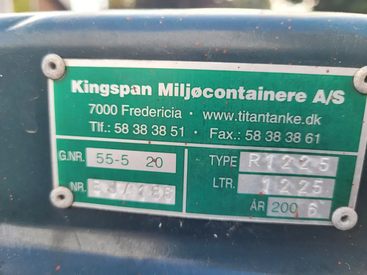 Billede 4 - Olietank 1200 Liter Godkendt type.