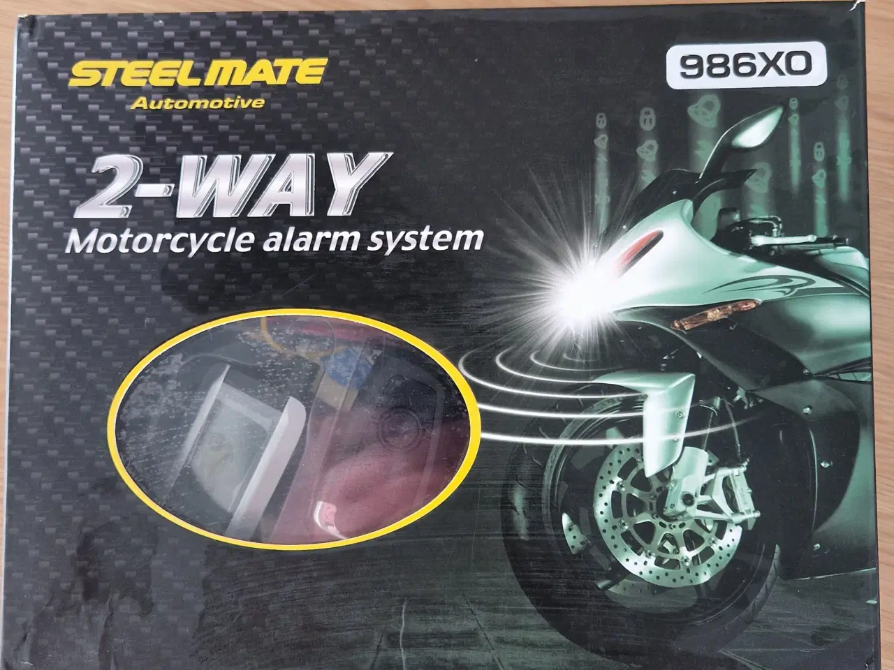 Billede 1 - 🏍️ Steelmate 2-Way Motorcykel Alarm (986XO)