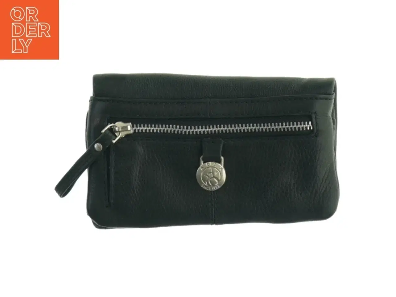 Billede 2 - Sort læderpung fra Adax (str. 17 x 10 cm)