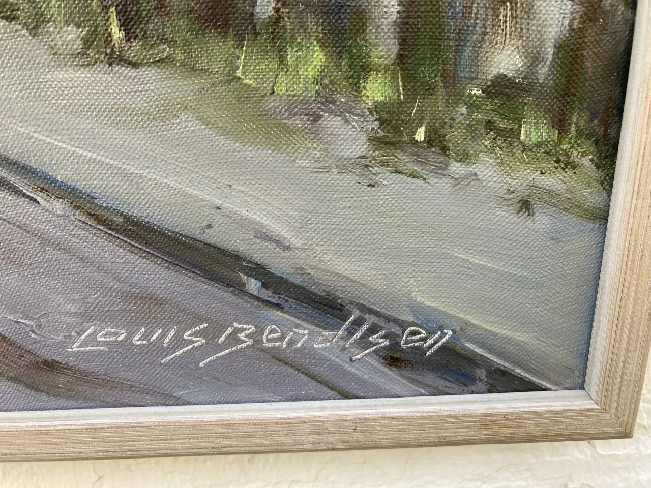 Billede 2 - Maleri Louis Bendtsen bornholm
