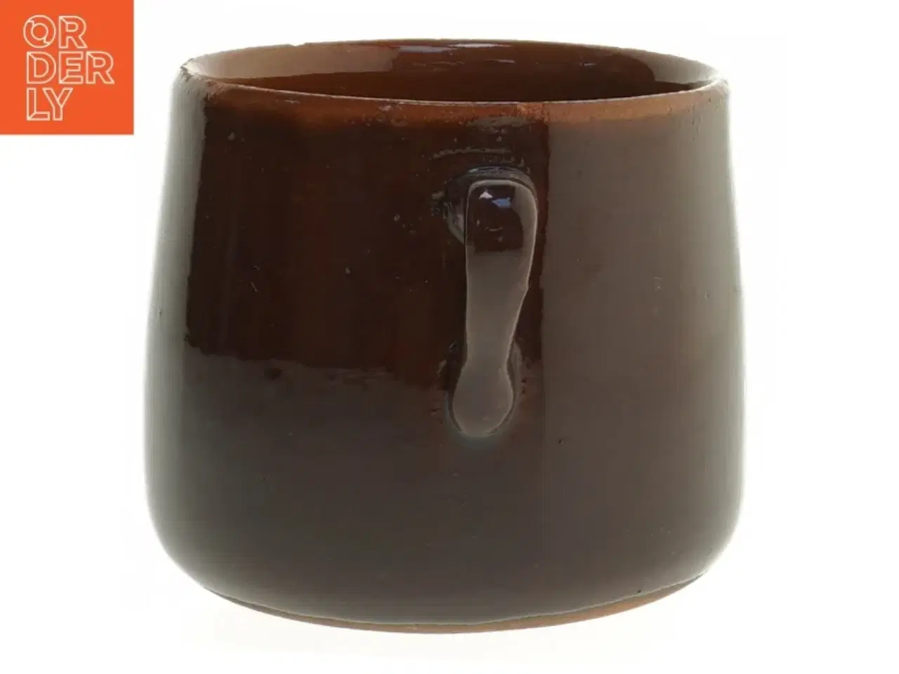 Billede 2 - Keramisk vase med håndtag (str. Ø 10 cm)