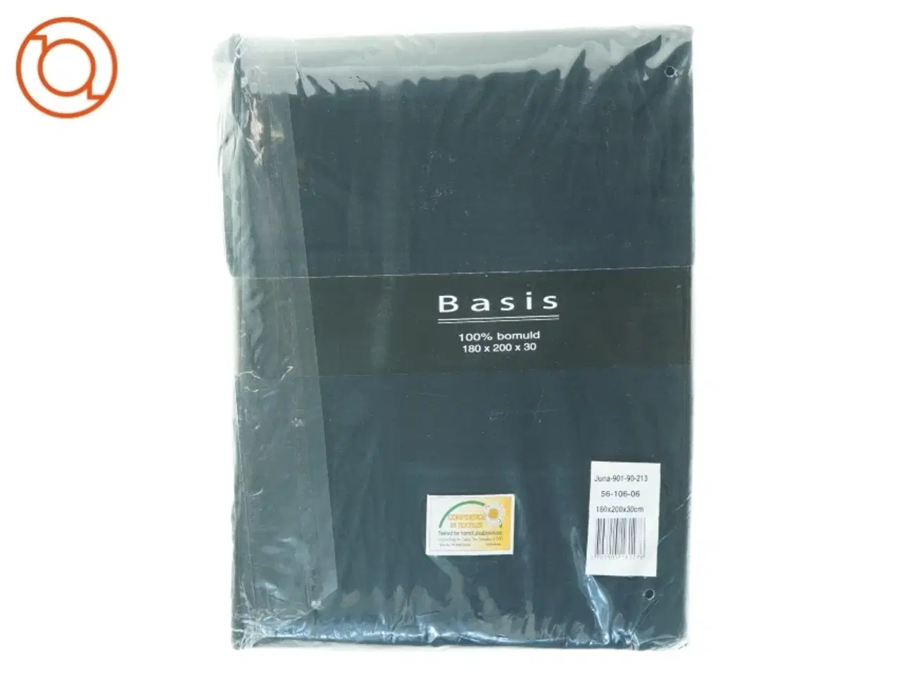 Billede 4 - Sort facon syet lagen (str. 180 x 200 x 30 cm)