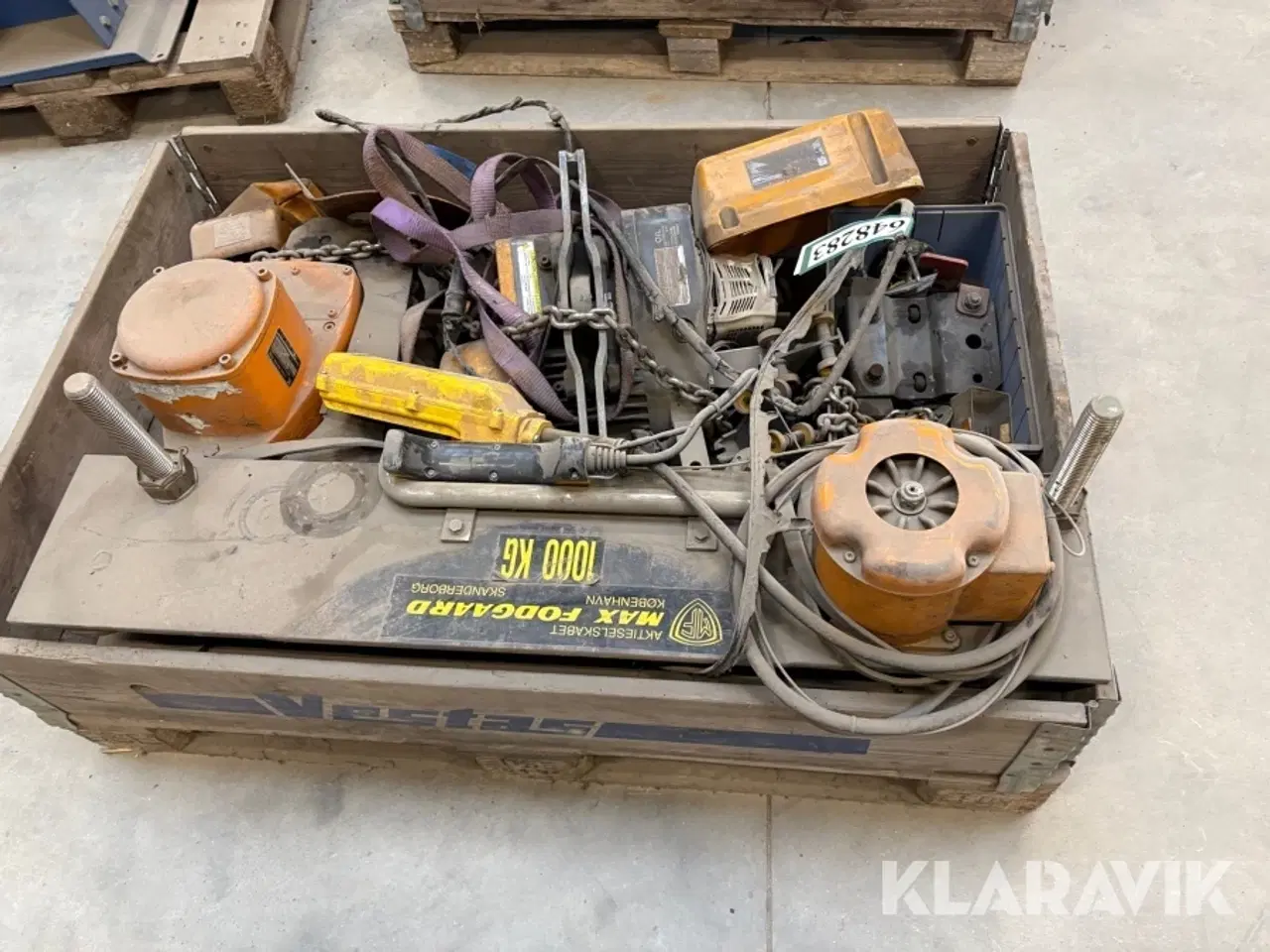 Billede 3 - Kædetalje med løbekat Kito 1 ton