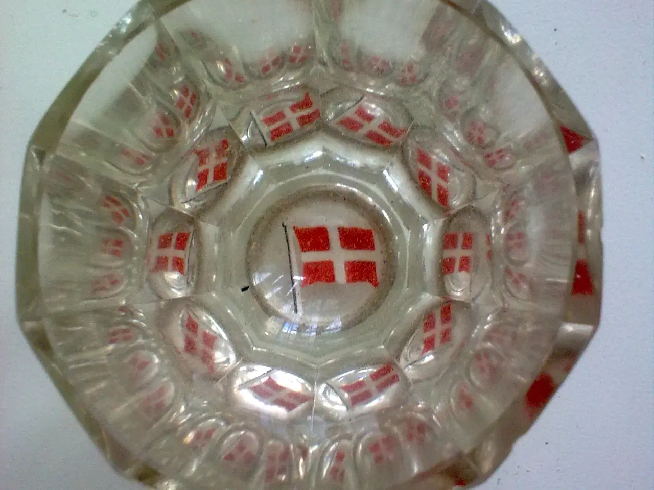 Billede 2 - Aluminia krig digt 1916 lille ophæng 1914-18 glas