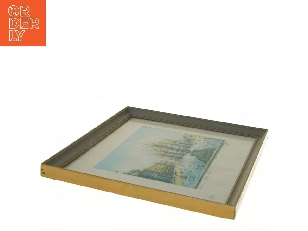 Billede 3 - Indrammet billede af Piazza Duomo, Milano (str. 35x30 cm)