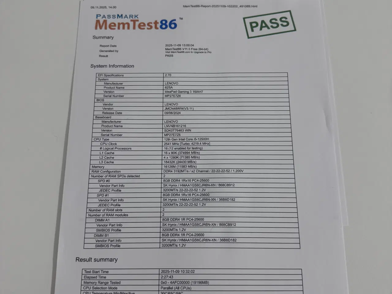 Billede 5 - Lenovo IdeaPad Gaming 3 16IAH7 – RTX 3060 / i5-125