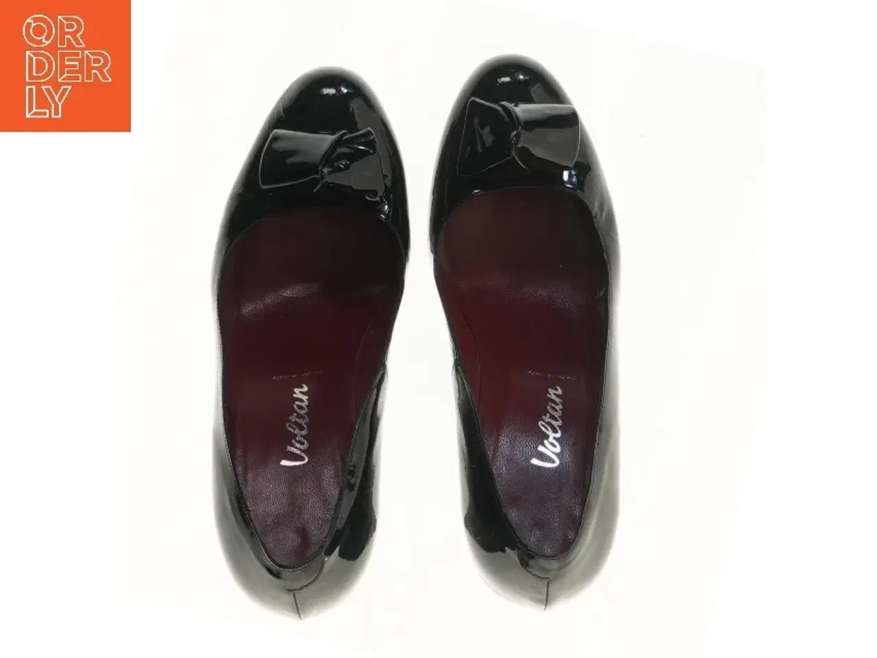 Billede 2 - Sort stilletos med sløjfe (str. 40,5 )