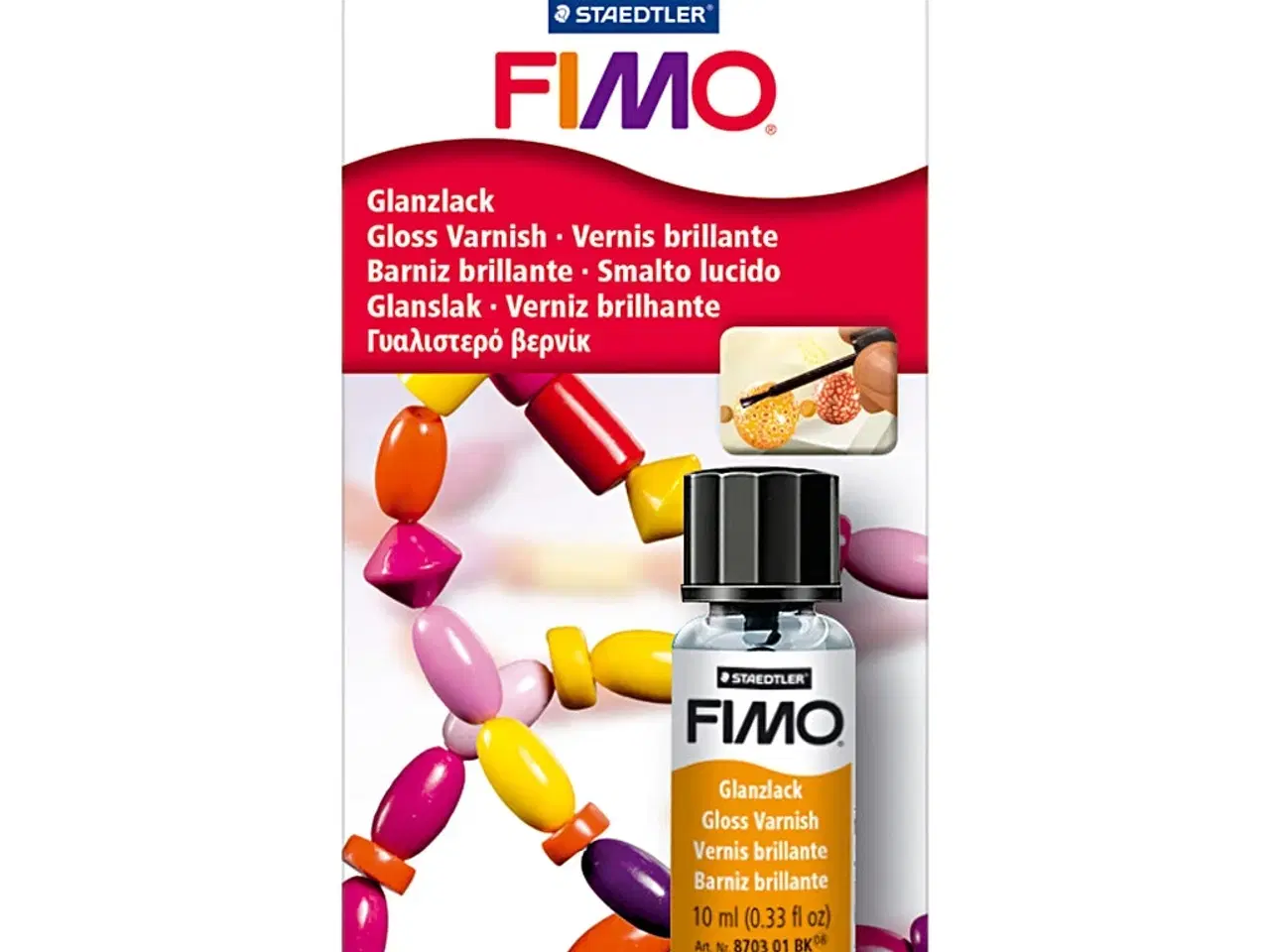Billede 1 - FIMO® Gloss Lak 10ml - Beskyt og Glansér Dine Kreationer