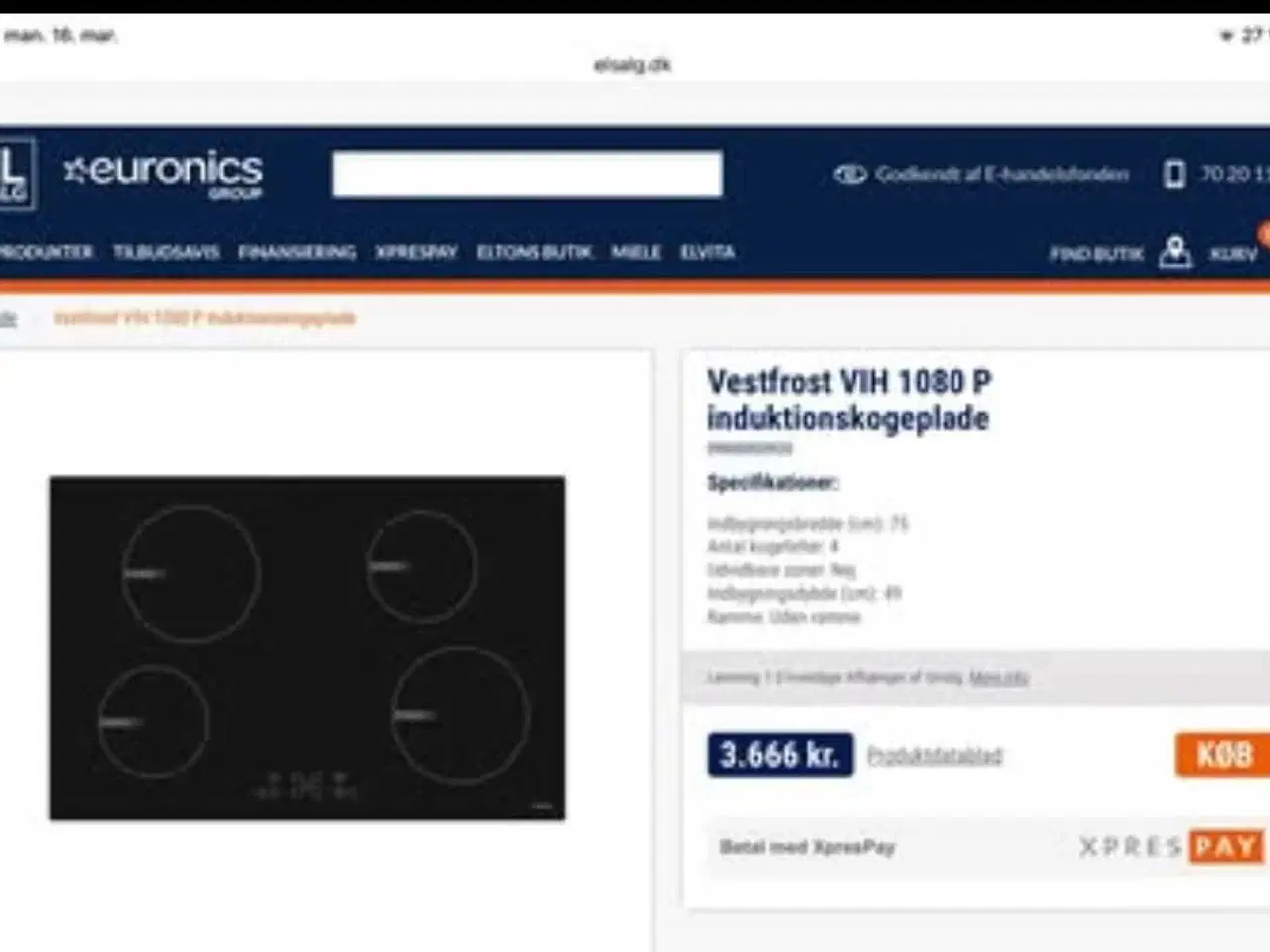 Billede 4 - Induktion kogeplade