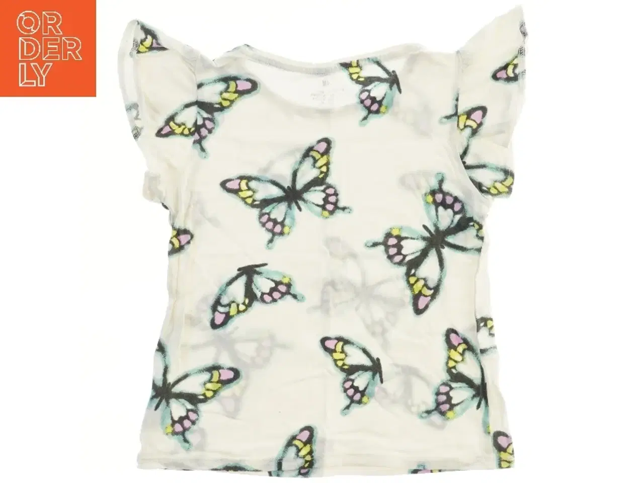 Billede 1 - Børne T-Shirt med sommerfugle fra H&M (str. 122)