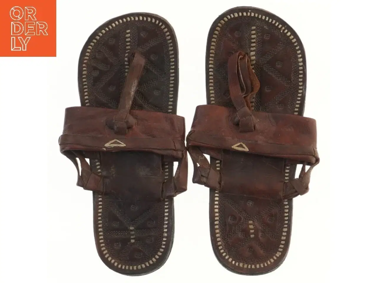 Billede 2 - Brune lædersandaler (str. fod 27 cm)