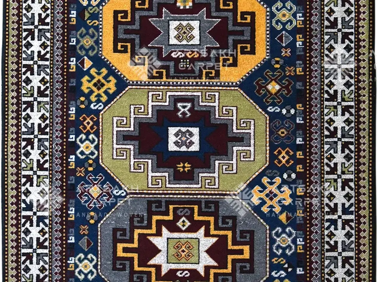 Billede 1 - Traditionelt armensk uldtæppe Mokhang Arevagorg