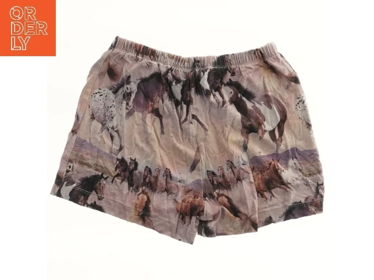 Billede 1 - Korte bukser med hestemønster fra Molo (str. 128)