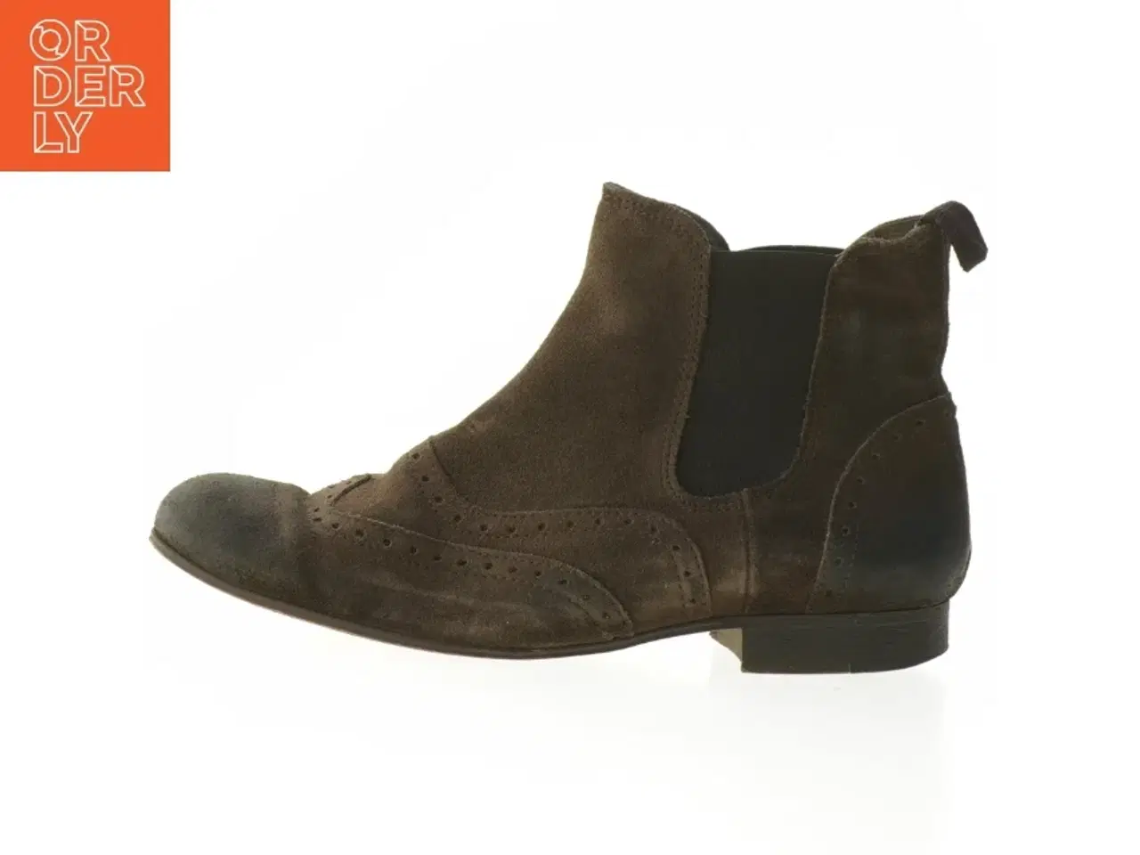 Billede 1 - Buffalo brune ruskinds Chelsea-støvler str. 39