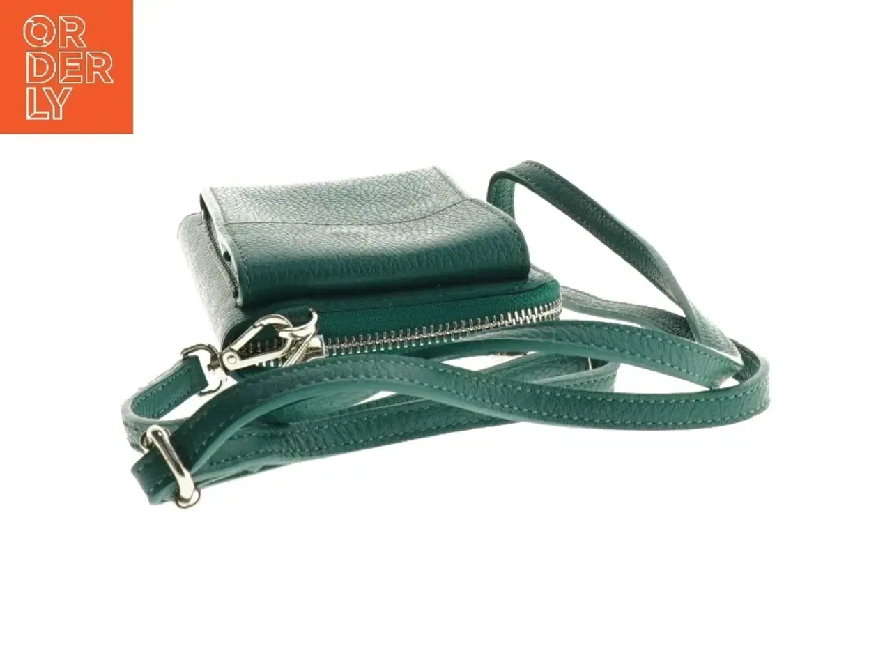 Billede 2 - Grøn telefonpung med rem (str. 20 x 12 cm)