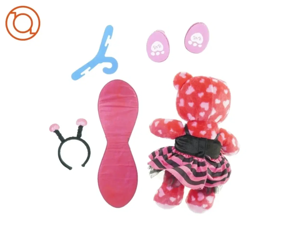 Billede 2 - Bamse med tilbehør fra Build a Bear (str. 40 x 20 cm)