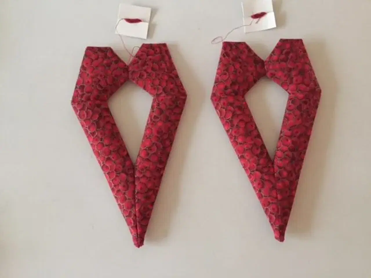 Billede 1 - Hjerter i patchwork 2 stk.