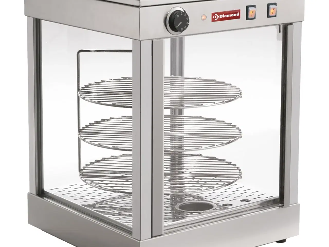 Billede 1 - Roterende Varmevitrine (Ø42 cm) – 3 Hylder