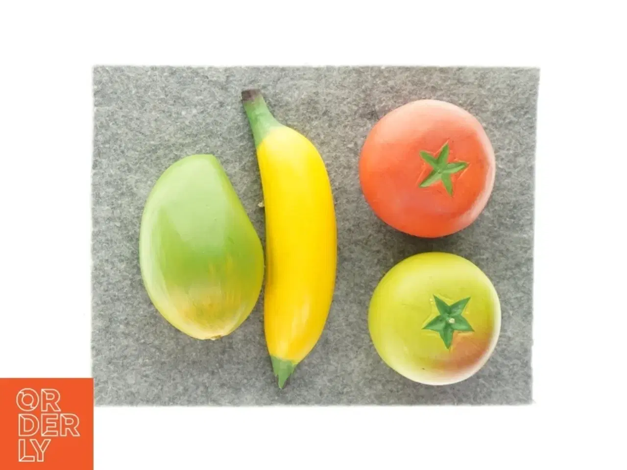 Billede 1 - Frugter (str. 7 x 6 og 17 x 4 og 10 x 5cm)