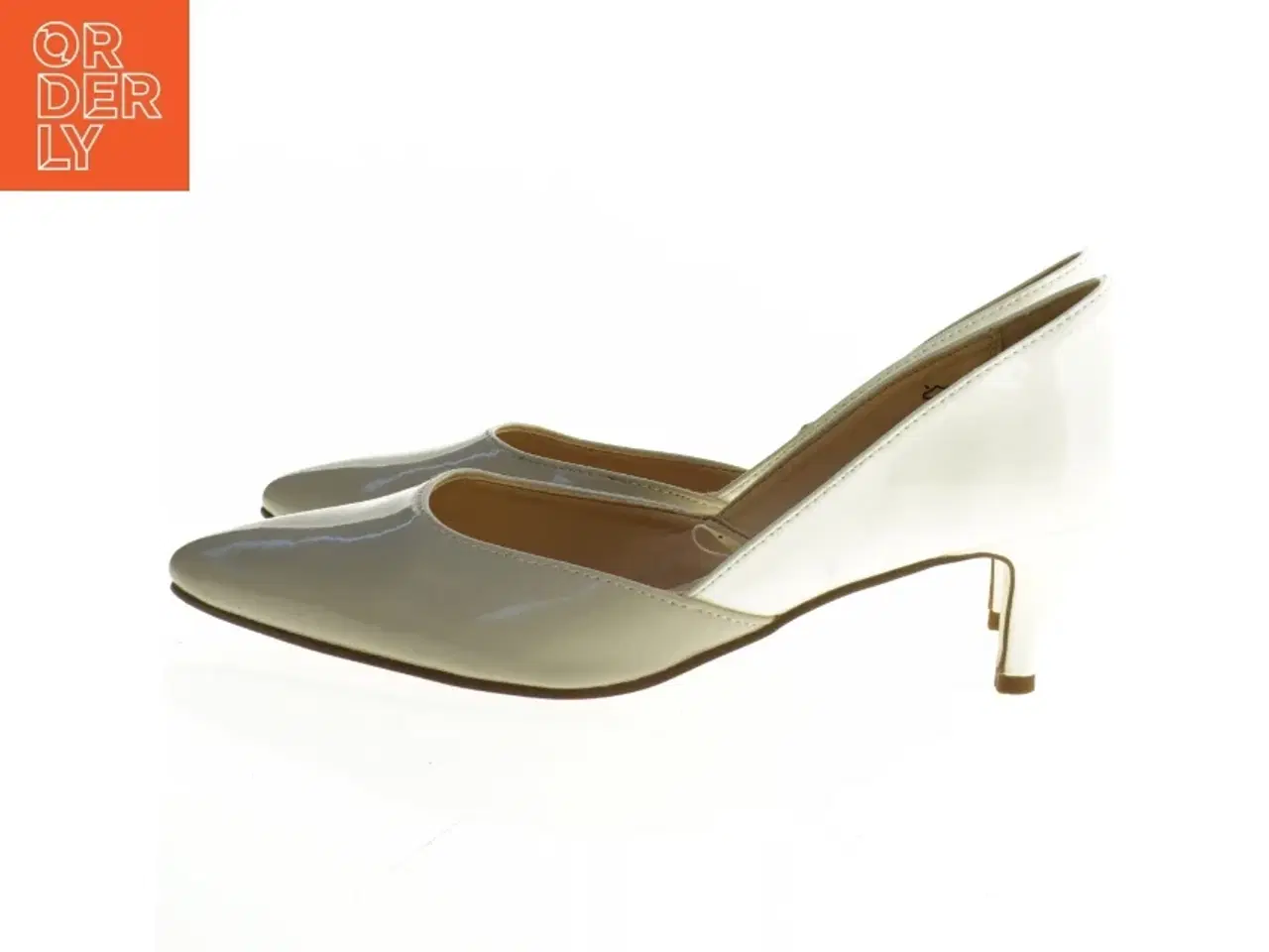 Billede 1 - Hvide stiletter (str. 39)