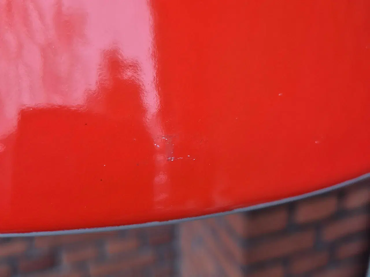 Billede 13 - Smukke værkstedspendler i rødorange emalje