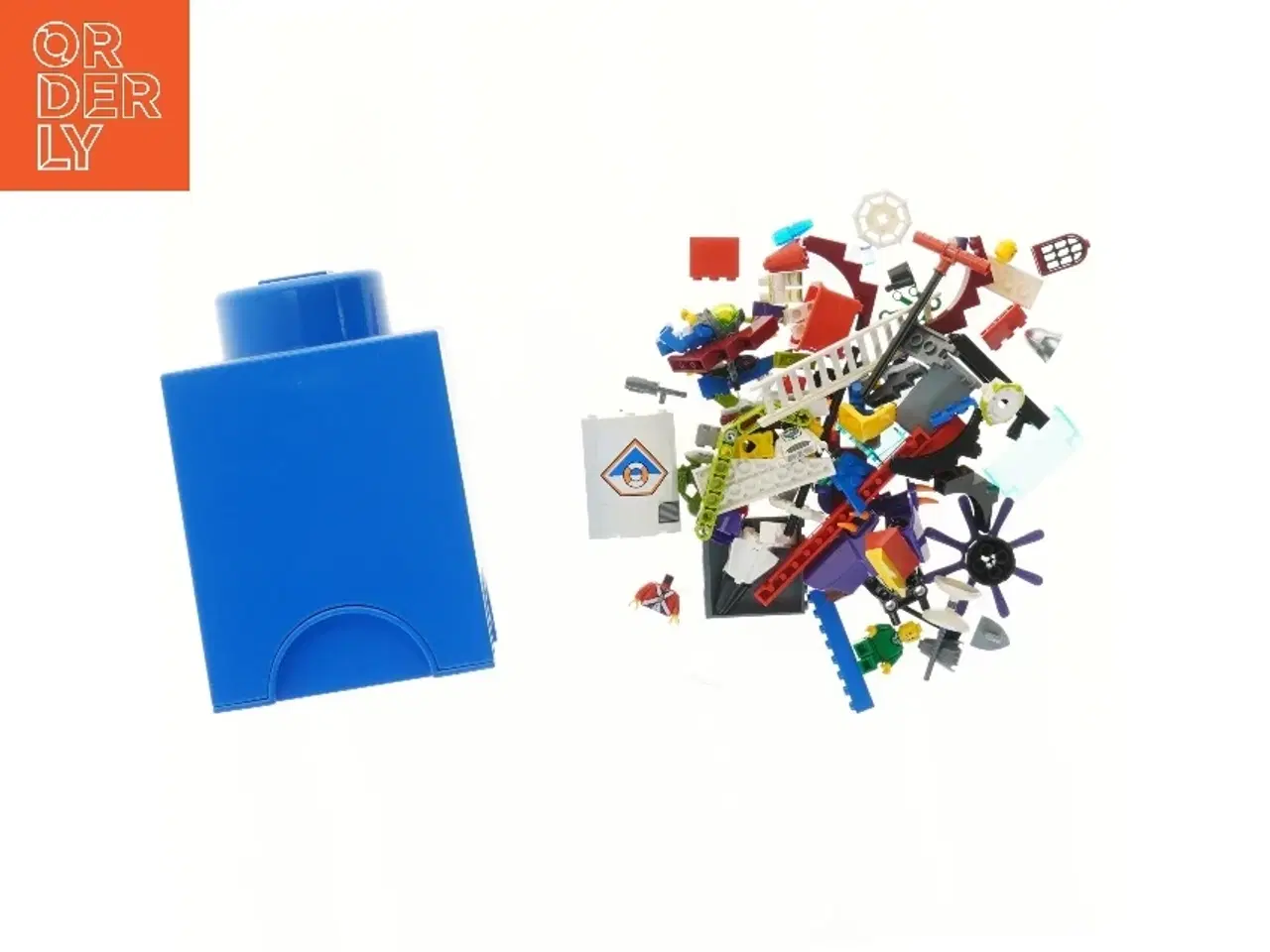 Billede 1 - LEGO klodser med opbevaringsboks fra LEGO (str. 15x12,5 cm)
