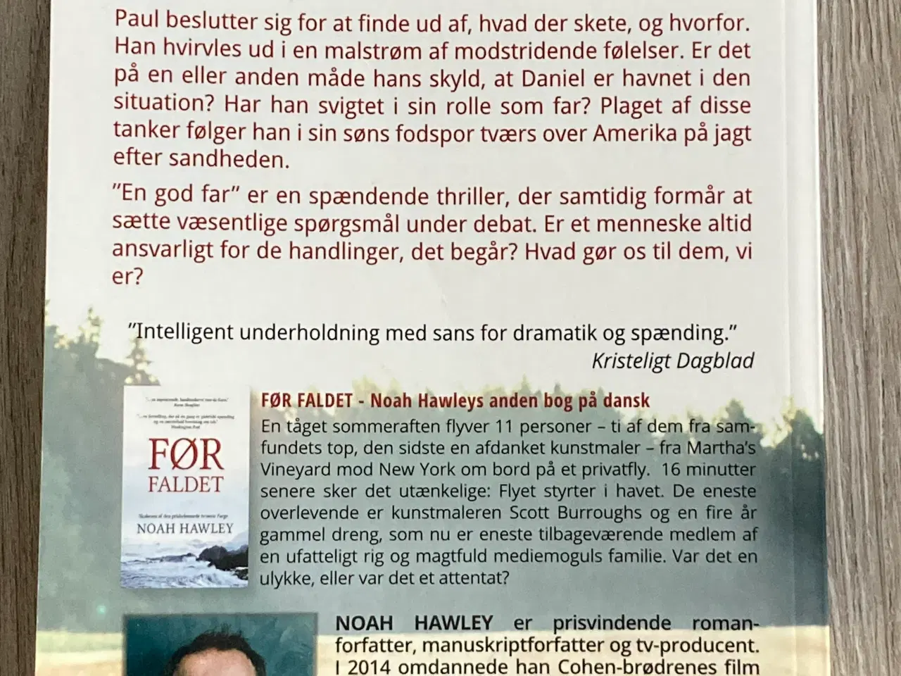 Billede 2 - Bog: En god far af Noah Hawley