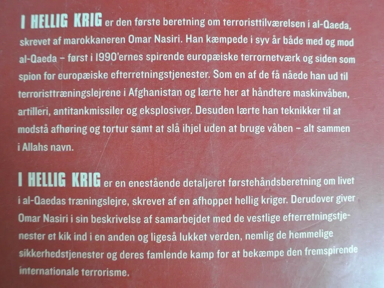 Billede 3 - i hellig krig. mit liv med al-qaeda. en spions ber
