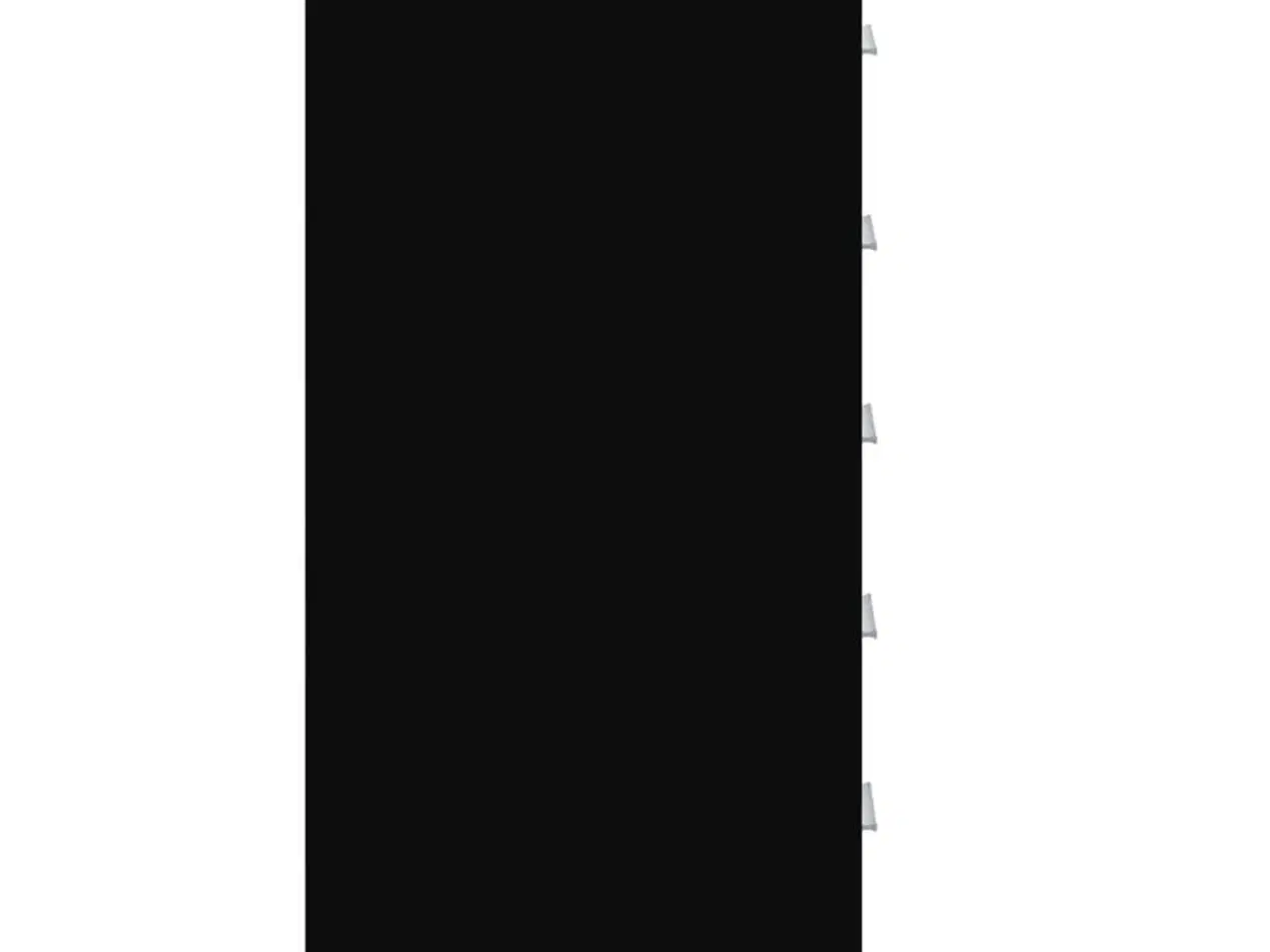 Billede 7 - Kommode med hjul konstrueret træ sort