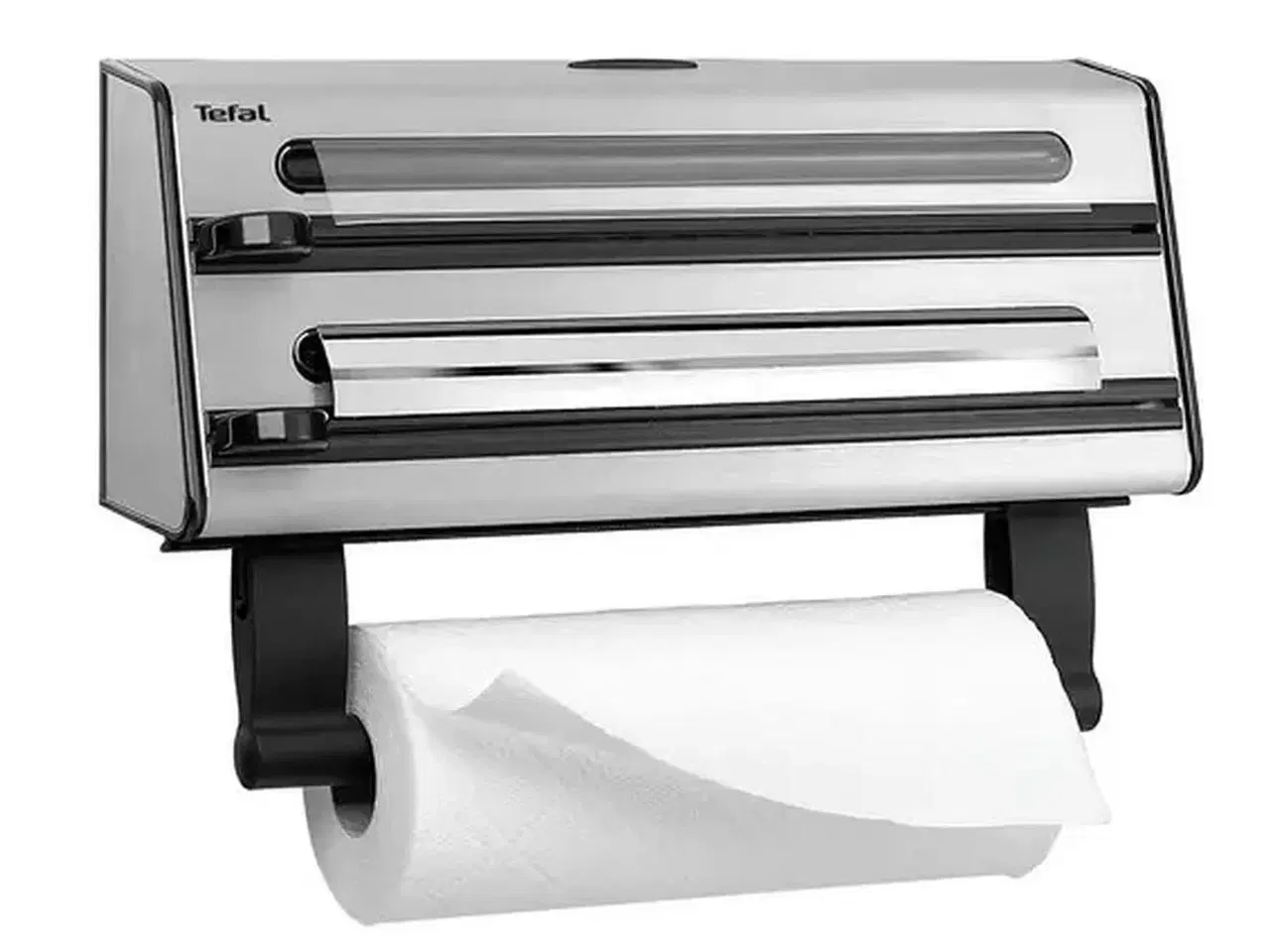 Billede 1 - Tefal K1887904 køkkenrulleholder - hvid, aluminium og plastik