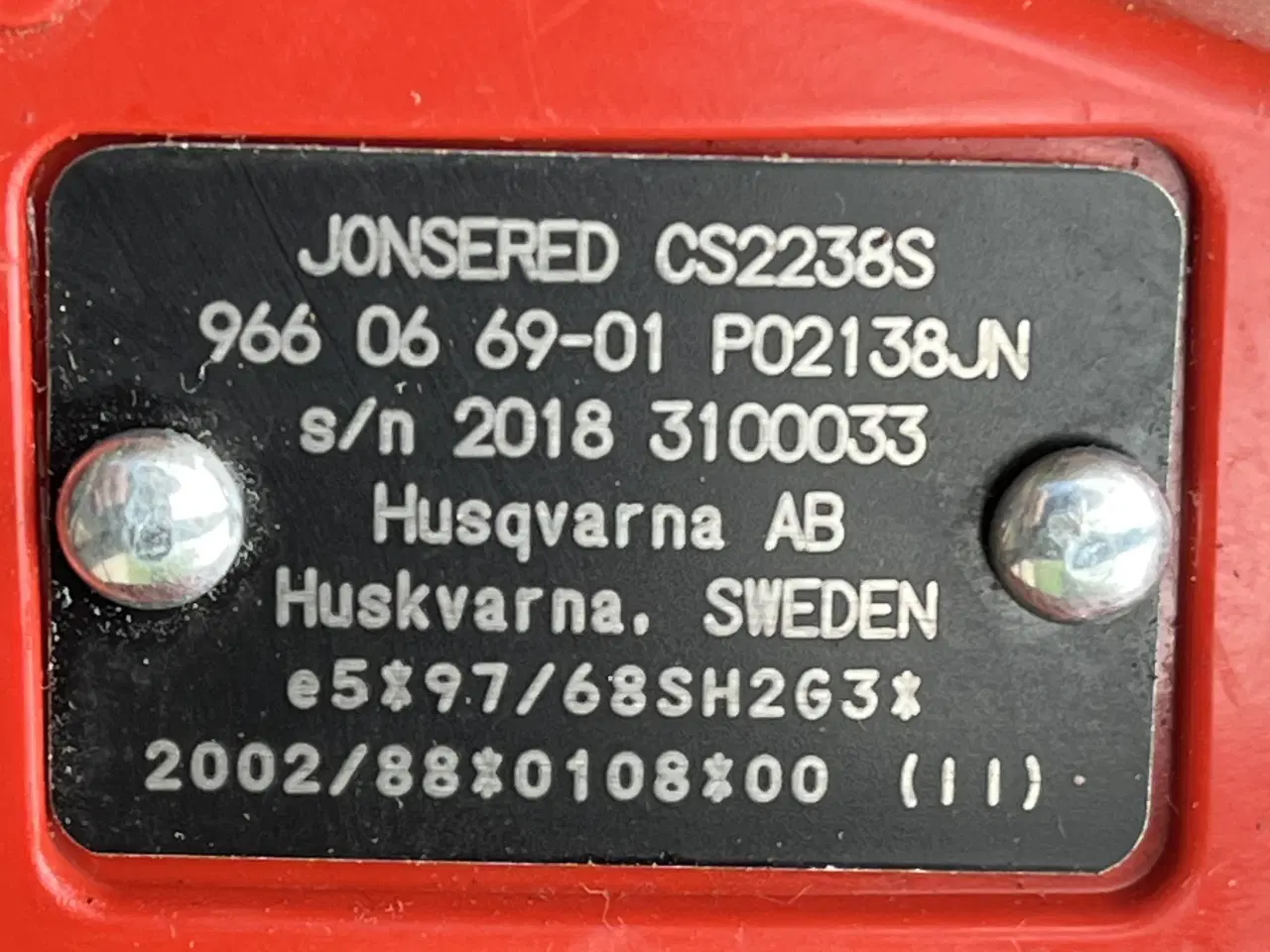 Billede 3 - Jonsered motorsav