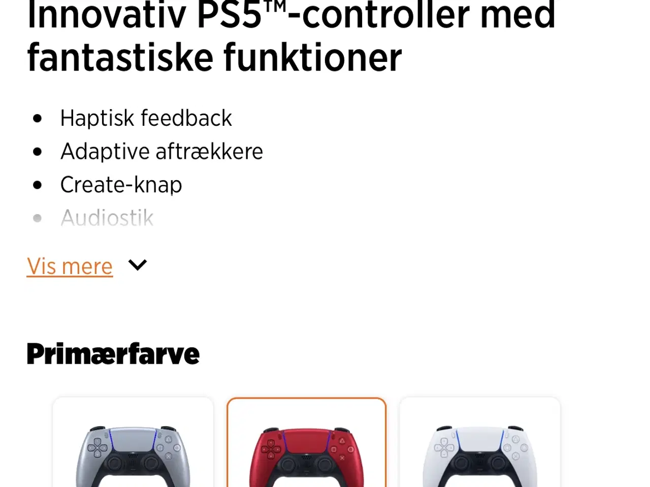 Billede 4 - PS5 controller, ALDRIG BRUGT