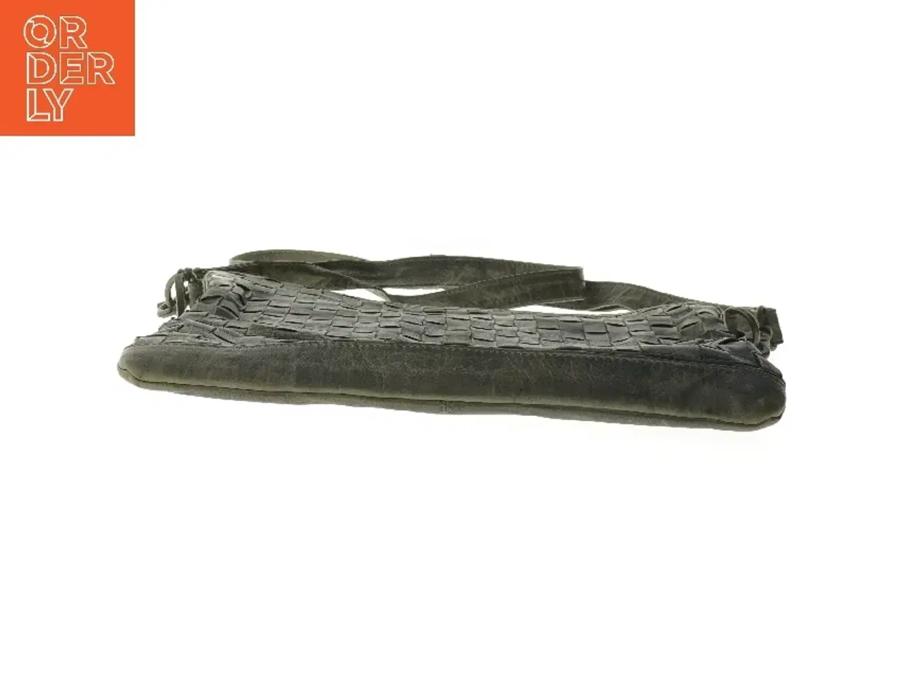 Billede 5 - Flettet læderskuldertaske (str. 35 x 28 cm)