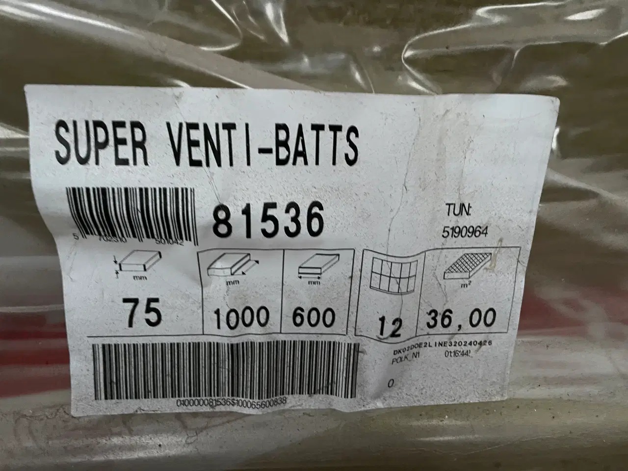 Billede 2 - Super venti batts. Isoleringsplader