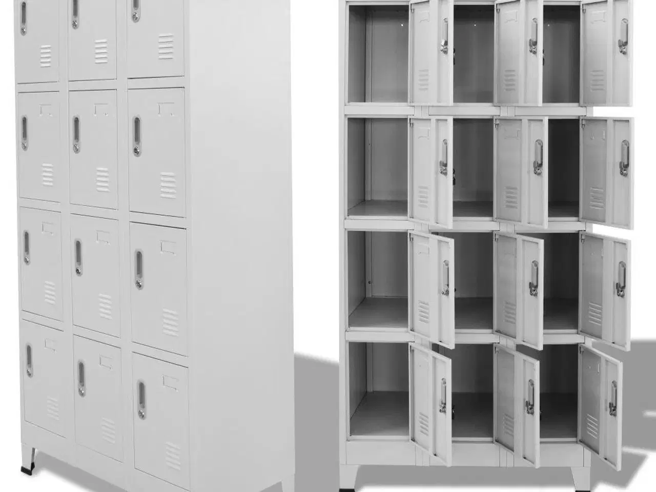 Billede 1 - Lockerskab med 12 rum 90x45x180 cm