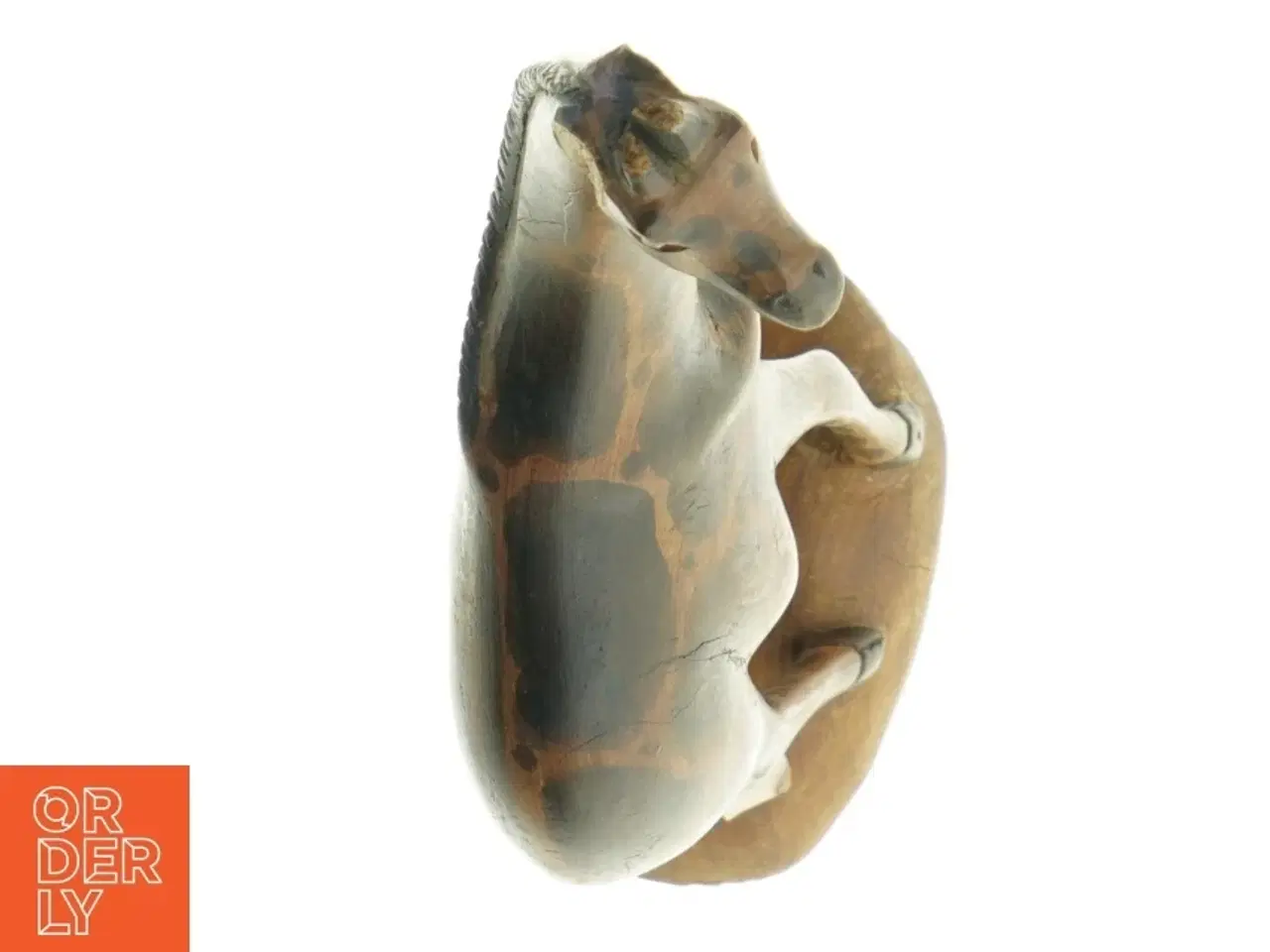 Billede 2 - Træskulptur af giraf (str. 28. x 14 cm)