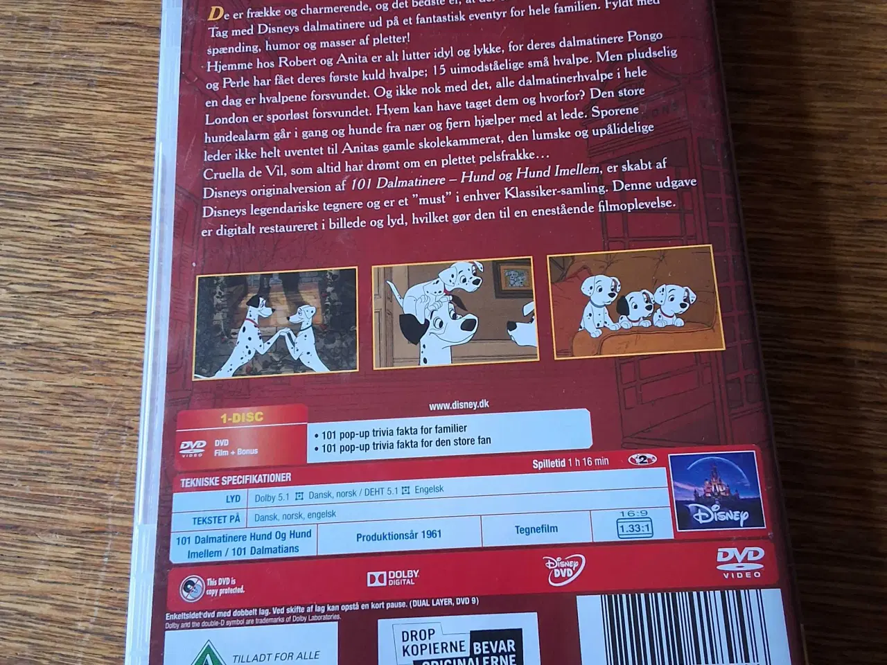 Billede 2 - WALT DISNEY: 101 DALMATINERE. HUND og HUND IMELLEM