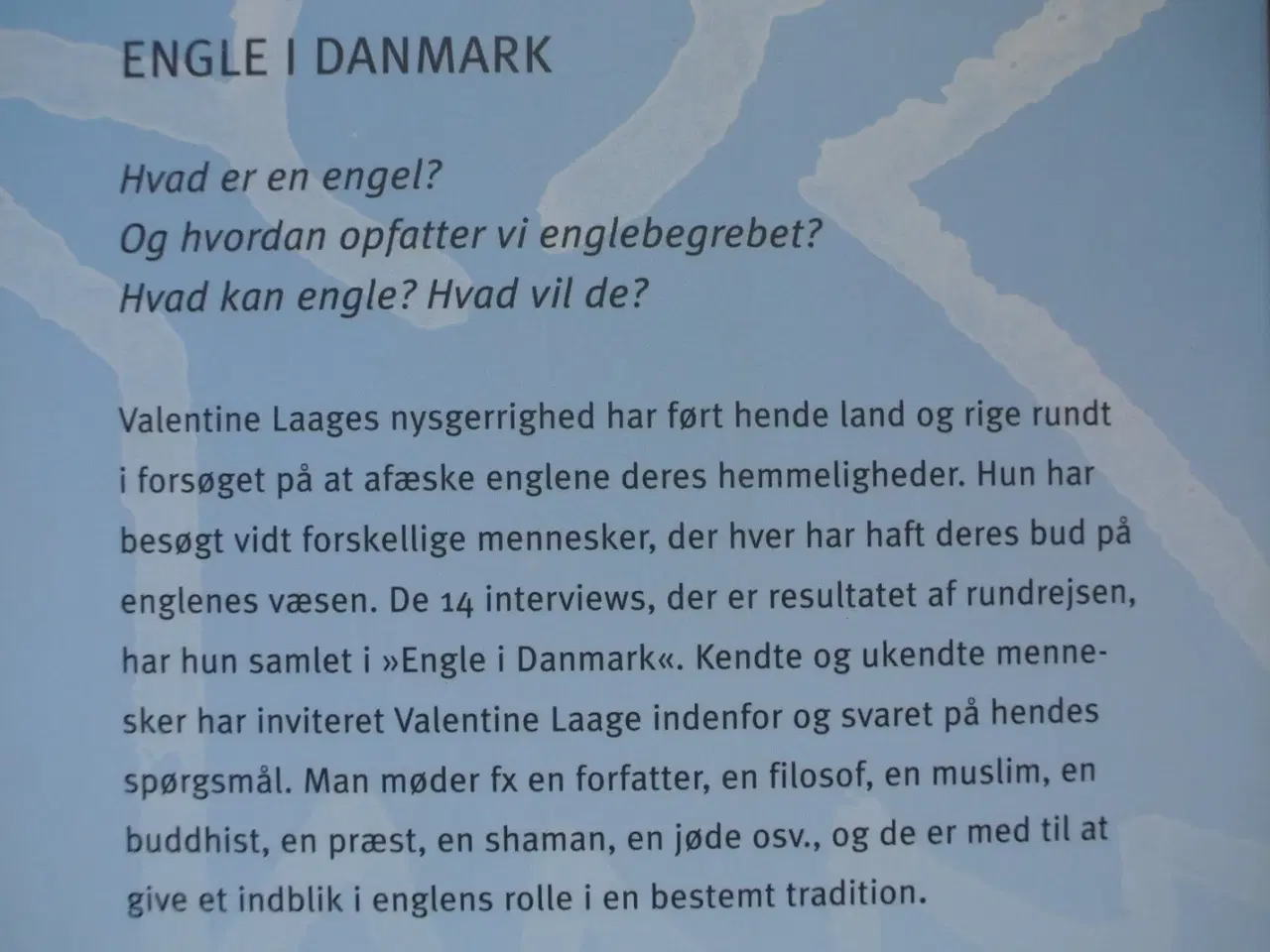 Billede 3 - engle i danmark - 14 samtaler om engle, ved valent