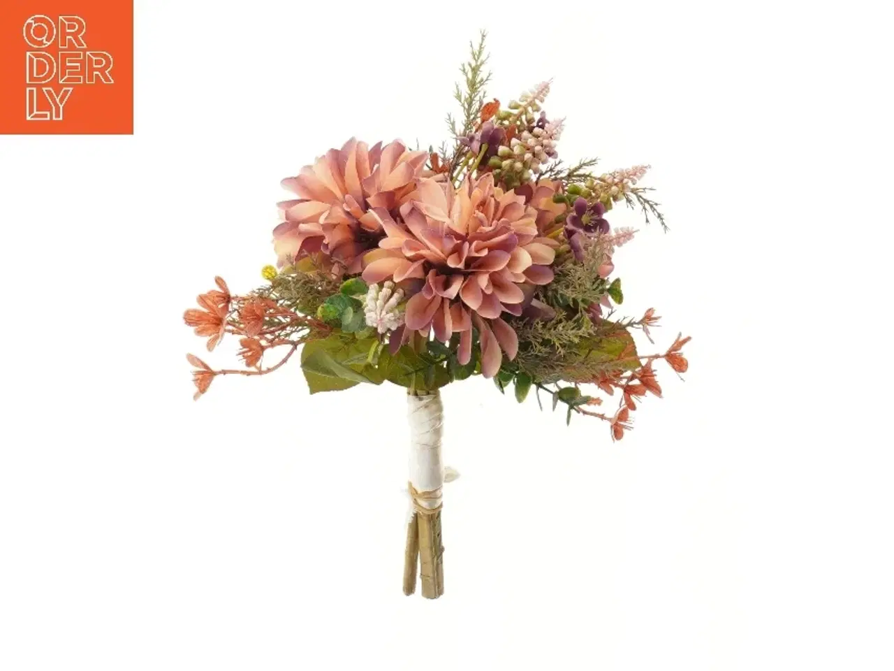 Billede 1 - Dekorativ buket af kunstige blomster (str. 31 cm)
