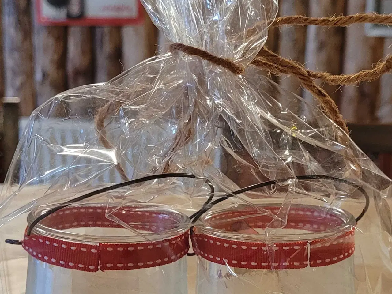 Billede 3 - Lysestager 2 Stk. Decorpage 