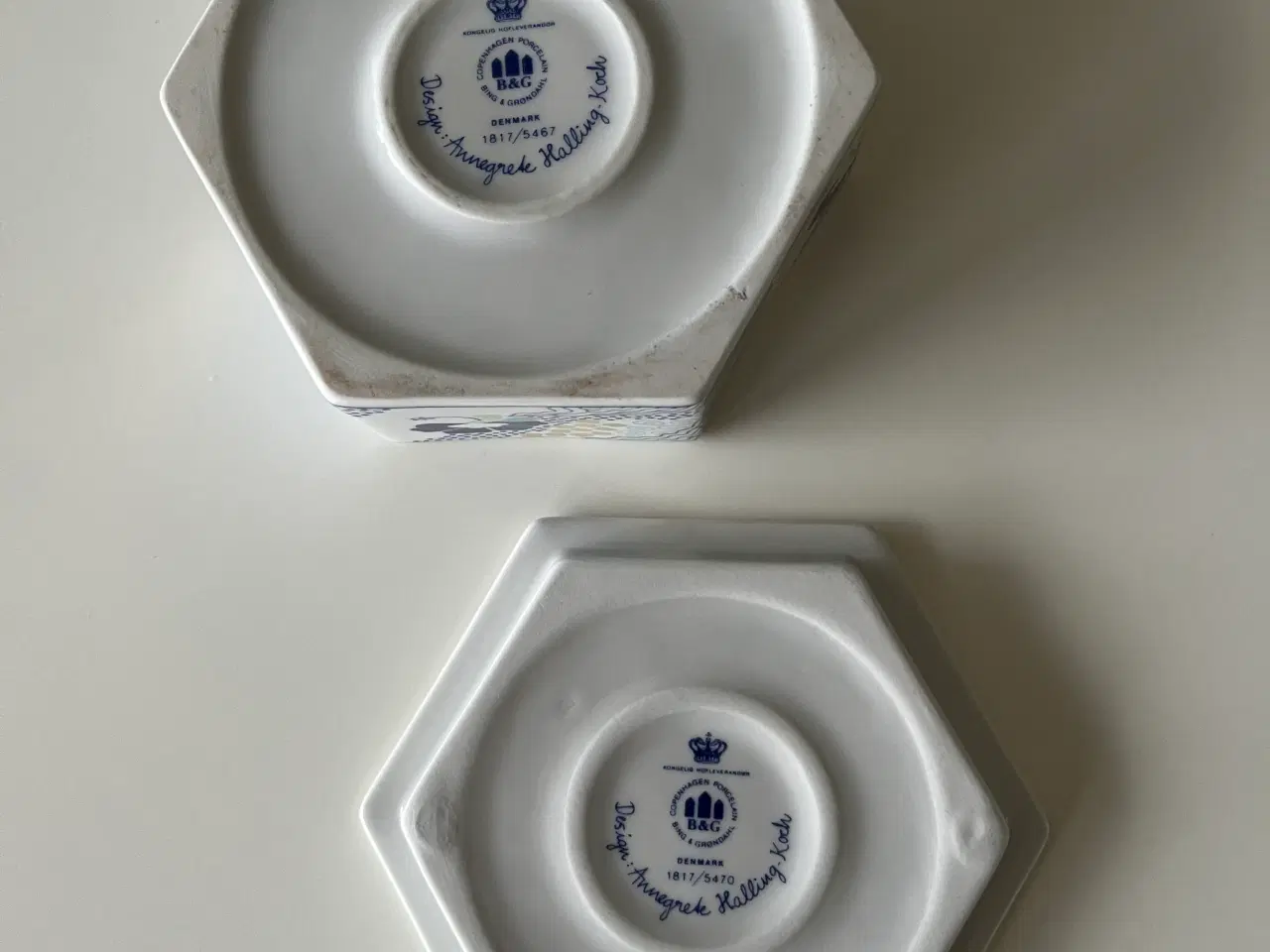 Billede 4 - Bing og Grøndahl, Porcelæn, Skål og fyrfadsstager