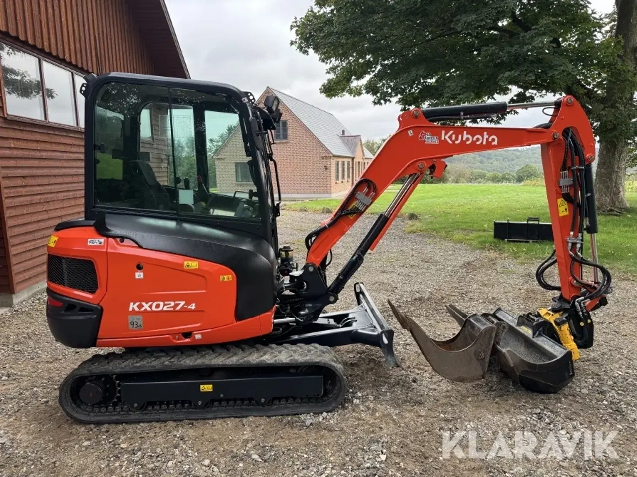 Billede 4 - Minigraver Kubota KX027-4 med rotortilt