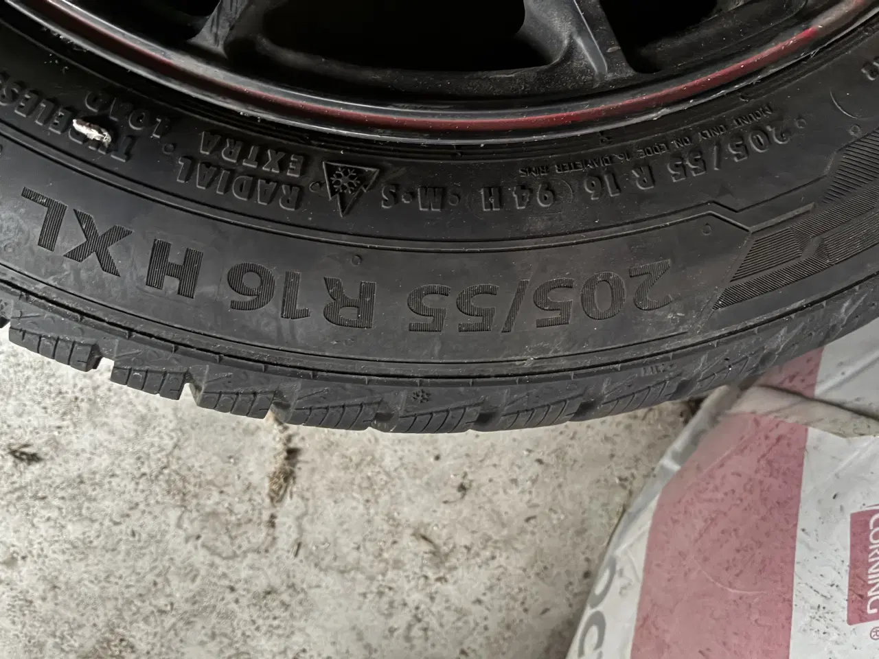 Billede 3 - Alufælge med vinterdæk